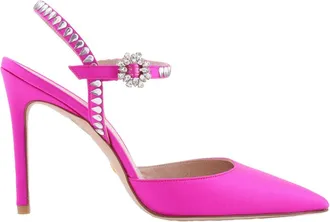 Stuart Weitzman Ladies Flamingo Gemcut 100 Ankle Strap Pump, Brand Size 36 ( US Size 5.5 )