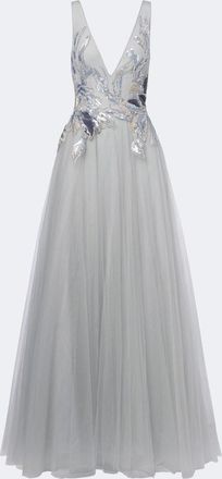 Costarellos Vianna embellished tulle gown