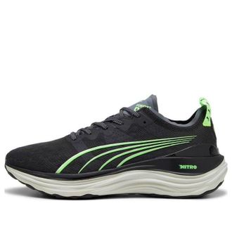 Puma ForeverRun NITRO Running Shoes Black Green 377757-12