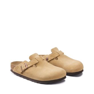 Birkenstock Klompen in suèdeleer Boston