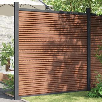 Berkfield Home Fence Panel WPC Brown 180x186 cm