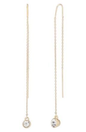 AllSaints Stone Threader Earrings in Gold at Nordstrom Rack
