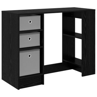 vidaXL Escritorio Roble Negro 100 X 40 X 75 Cm Madera De Ingenier&iacute;a Vidaxl
