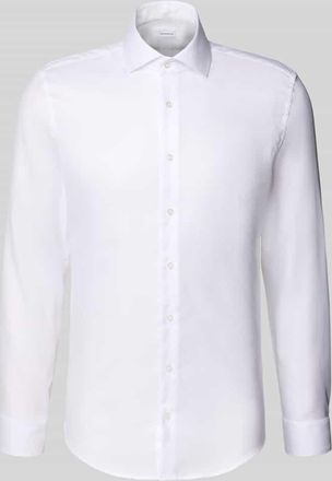 Seidensticker Slim Fit Business-Hemd mit Kentkragen in Weiss, Größe 39