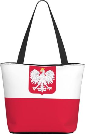 AOOEDM Poland Flag Ladies Shopping Bag 13x11x7in.The Perfect ValentineS Day Gift.It Is The Best ValentineS Day Gift For Mom, Daughter, Wife,Etc