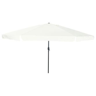 Berkfield Home Garden Umbrella 395x245 cm Sand White
