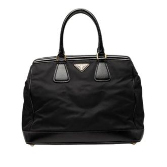 Prada Pre-owned Nylon Tote Bag - Dames - Vintage Handtas - Zwart - ONE Size - Nylon - Vintage