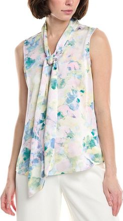 Tahari by ASL Tahari Asl Petite Hammer Satin Blouse