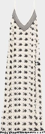 Ramy Brook Cleo Patterned Sheer Cover-Up Maxi-Dress