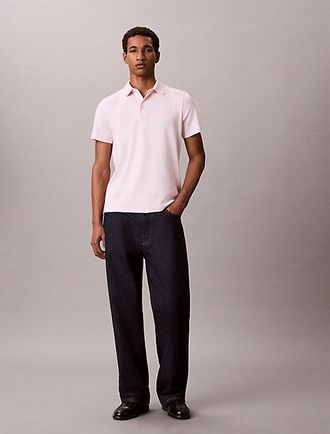 Calvin Klein Slim Cotton Badge Polo Shirt