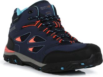 Regatta Childrens/Kids Holcombe IEP Junior Hiking Boots (4 UK Junior) (Navy/Fiery Coral)