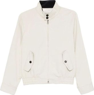 Dunst Bomber Jackets, female, Beige, Size: S Button Zip Jacket