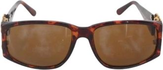Chanel Pre-owned Accessories, female, Brown, Size: ONE SIZE Pre-owned Plastic Sunglasses