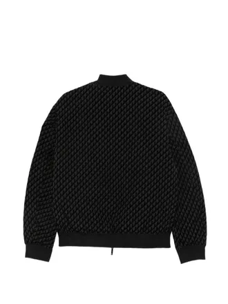 Emporio Armani Monogram Nylon Jacket - Black