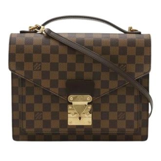 Louis Vuitton Pre-owned Handbags, female, Brown, Size: ONE SIZE Pre-owned Coated Canvas Shoulder Bag