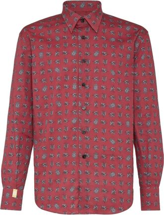 Billionaire Boys Club Casual Shirts - Heren - Casual Overhemden - Rood - XS - Overhemden