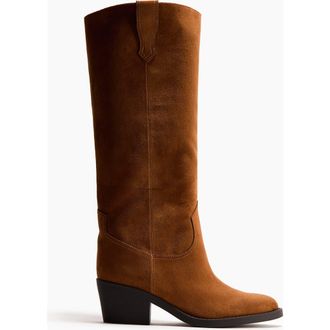 H&M Knee-high Cowboy Boots in Brown at Nordstrom, Size 10