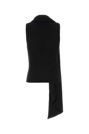 Ami Womens Black Jersey Top Noir Exterior: Viscose Nylon Maglie
