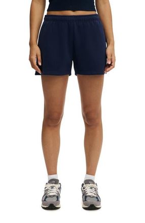 Cotton On Womens Active Plush Essential Gym Short in Prep Sport Navy at Nordstrom, Size Medium