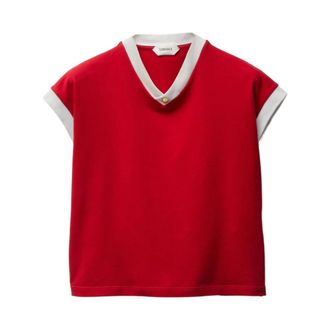 Versace T-Shirts, female, Red, Size: XS Versace T-shirts and Polos Red