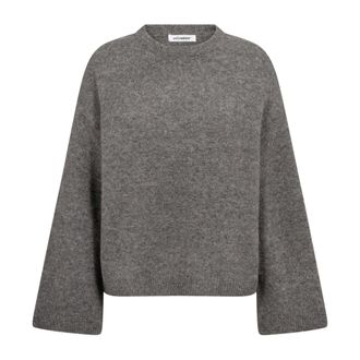 Co'Couture Roger CC Jersey de Cuello Redondo - Knitwear - Mujer - Gris - XS