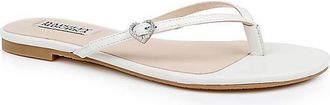 Badgley Mischka Dynah Leather Thong Sandals