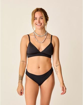 Carve Designs St. Barth Reversible Bikini Bottom in Hot Pink and Nirvana in Black/navy at Nordstrom, Size X-Small