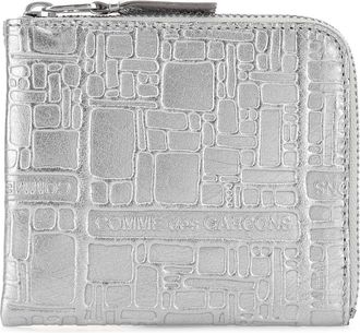 Comme Des Gar&ccedil;ons Comme Des Garcons Silver Leather Card Holder