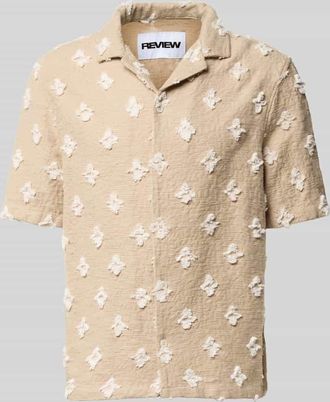 Review Regular Fit Freizeithemd mit Strukturmuster und Kentkragen in Beige, Gr&ouml;&szlig;e XL