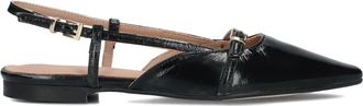 Lina Locchi Schoenen, Dames, Zwart, 42 EU, Leer, Elegante zwarte slingbacks voor dames