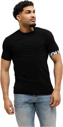 Dsquared2 T-shirt met ronde hals - Heren - T-shirts - Zwart - L - Katoen - Tops