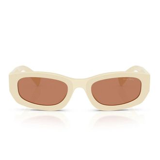 Miu Miu Sunglasses Mub04 S 21 D90 Q Milk White/Brown Women