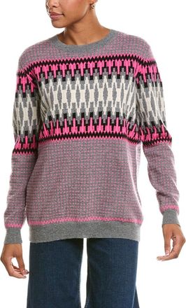 Brodie Phoebe Jacquard Crewneck Cashmere Sweater