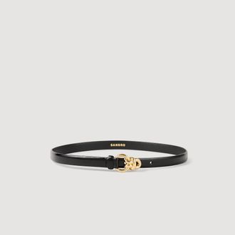 Sandro Slim leather belt