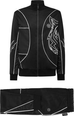 Plein Sport Heren, Jumpsuits & Playsuits, Zwart, Maat: XS Nylon