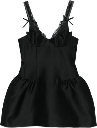 Shushu/Tong Lace Trim Bustier Dress