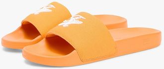Tommy Hilfiger Womens Embroidered Script Monogram Pool Slide - Orange Hype - US 6.5 / EU 37