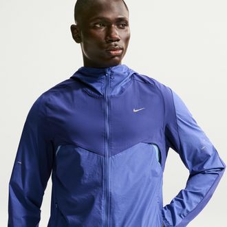 Nike Mens Stride Plus Repel Running Jacket in Blue | IF2367-455