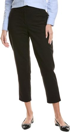 Eileen Fisher Petite High-Waist Ankle Pant