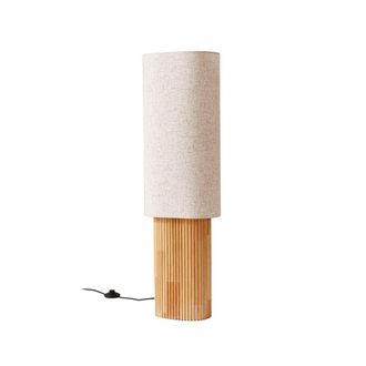 Lindby L&aacute;mpara de pie de Madera Marr&oacute;n