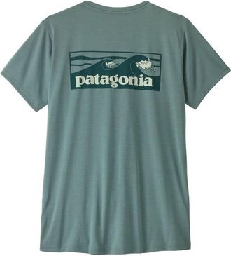 Patagonia Cap Cool Daily Shirt Boardshort Logo Funktionsshirt f&uuml;r Damen | t&uuml;rkis