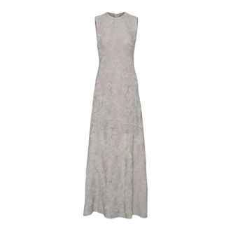 Rotate ROTATE Birger Christensen, Maxi Dresses, female, Gray, Size: XL Maxi Dress