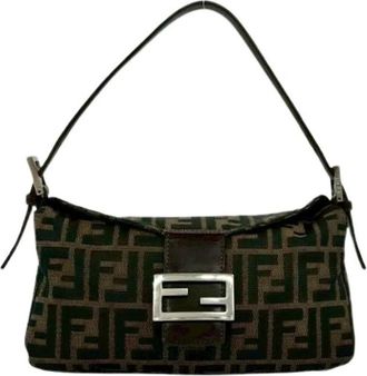 Fendi Pre-owned Shoulder Bags, female, Brown, Size: ONE SIZE Pre-owned Vintage Shoulder Bag