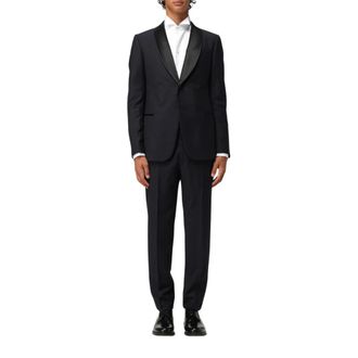 Emporio Armani Single Breasted Suits, male, Blue, 2XL, Suit