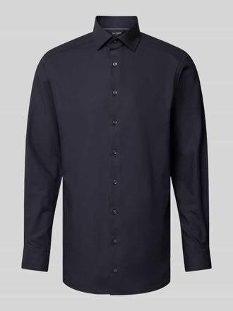 Olymp Modern Fit Businesshemd mit Kentkragen in Black, Größe 42