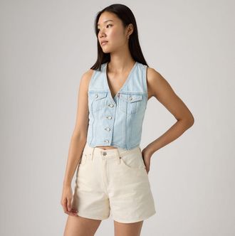 Levi's Racer Vest - Womens - XS - Blue
