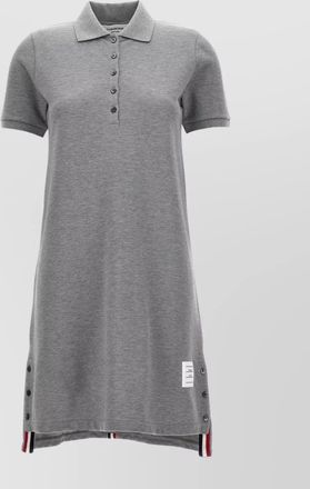 Thom Browne cotton short sleeve midi shirt dress