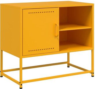 vidaXL TV Cabinet Mustard Yellow 68x39x60.5 cm Steel vidaXL