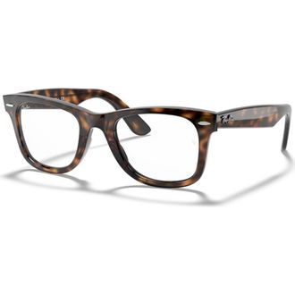 Ray-Ban 50mm Square optical glasses in Tortoise at Nordstrom