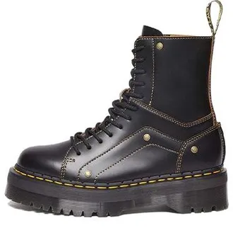 Dr. Martens (WMNS) Dr. Martens Jadon Decon Smooth Platform Leather Boot Black 31211001